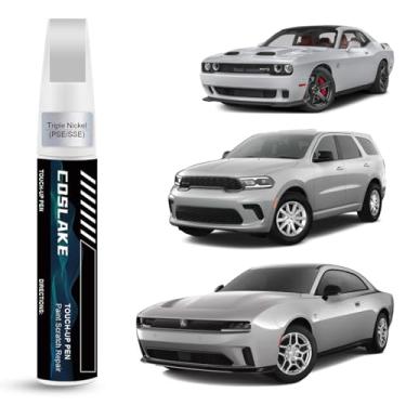 Imagem de COSLAKE Tinta de retoque de carro (níquel triplo (PSE/SSE)) para Dodge, kit de reparo de arranhões de pintura de carro, solução rápida e fácil de reparar, caneta removedor de arranhões 2 em 1 com 2