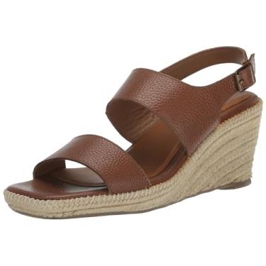Imagem de SoftWalk Sandália anabela feminina Hartley, Marrom, 7 Wide
