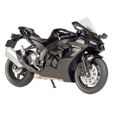 Imagem de Motocicleta modelo 2021 Ninja ZX-10R em metal fundido em escala 1/12