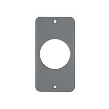Imagem de Tampa pvc cinza 1 tomada redonda 1/2 x 3/4" masster
