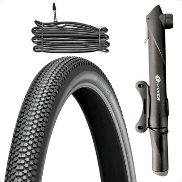 Imagem de Pneu Eruption Levorin Aro 29 x 2.30 Bike Banda Leve Arame + Camara Bico Fino Mini bomba de ar