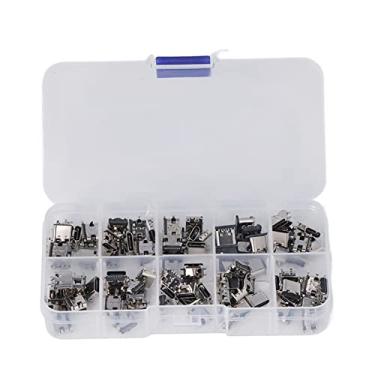 Imagem de Conector Fêmea Usb Tipo C, 100 Peças para Computadores, Cds Usb, Mouses, Teclados