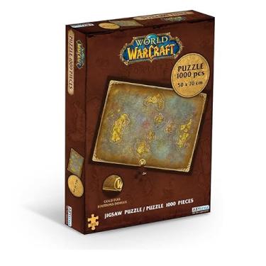 Imagem de ABYstyle Quebra-cabeça de 1000 peças do mapa de Azeroth de World of Warcraft