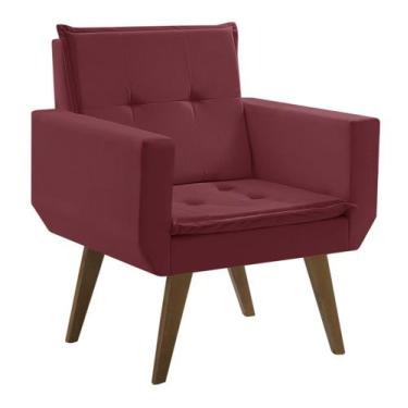 Imagem de Poltrona Decorativa Taurus 1 Lugar Base Palito Tecido Suede - D Salla,