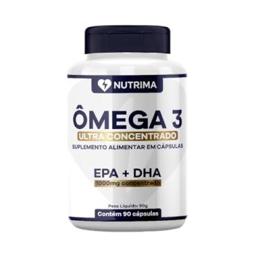 Imagem de Ômega 3 Ultra Concentrado DHA + EPA, 1000mg, 90 Cápsulas NUTRIMA