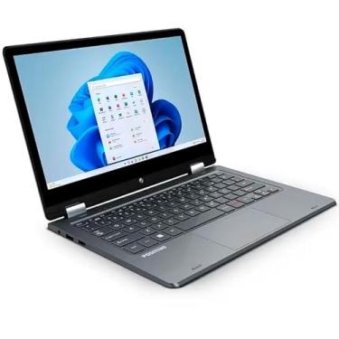 Imagem de Notebook Positivo Duo 2 em 1 11.6'' HD Celeron N4020 4GB SSD 128GB eMMC Windows 11 Pro Cinza
