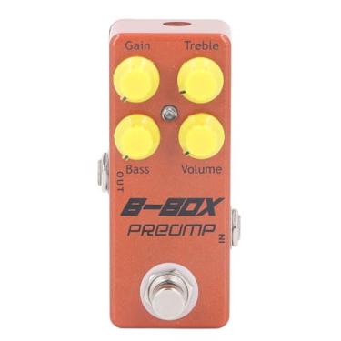 Imagem de B Caixa Pedal Pré -amplificador Mini Pedal de guitarra Overdrive Guitar With Gain Treble Bass Controle de volume para performances de alumínio ao ar livre