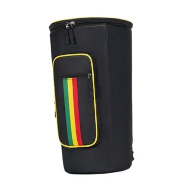 Imagem de Kokiya Estojo para transporte de djembe, mochila para bateria africana, acessório para instrumento musical com alças ajustáveis, bolsa para bateria africana, 10inch