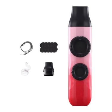 Imagem de MotiveTech Flauta Kazoo com Cordão, Enchimento para Sacolas de Presentes, Instrumento Musical para Acampamentos Ao Redor Da Fogueira, Rosa Vermelho