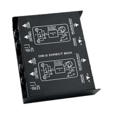 Imagem de Kokiya Caixa de redução de ruído passiva dB2, canal duplo, caixa de metal resistente a impactos, para músicos e apresentações ao vivo