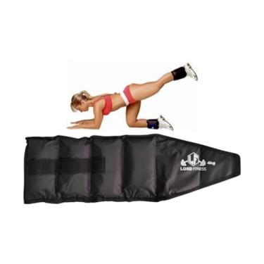 Imagem de Kit Par de Caneleiras de 4KG Cada MOB + LORD FITNESS Tornozeleiras Anilha Perna Musculação Peso Total 8KG