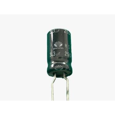 Imagem de 50x Capacitor Eletrolitico 3,3uf/250v 85 8x16mm Daewoo
