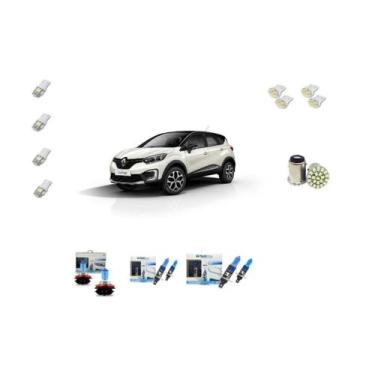 Imagem de Farol Renault Captur 2017 A 2020 Kit Lâmpadas Super Brancas - Blue Lio