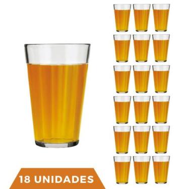 Imagem de Conjunto Com 18 Copo Americano Long Drink 450ml Vidro Nadir - NADIR FI