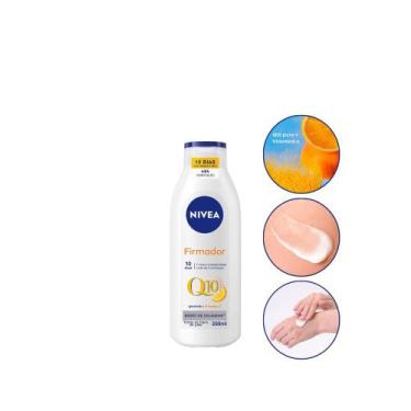 Imagem de Creme Corporal Hidratante Firmador Q10 Nívea Vitamina C 200ml Para Fla