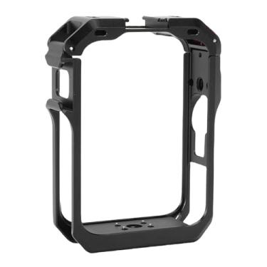 Imagem de Yunseity Câmera de Liga de Alumínio Frame de Proteção de Gaiola, Gaiola de Metal de Alumínio, Sapato Frio Versátil e Portas de Parafuso de 1/4 Polegadas, Ajuste para a Câmera Panorâmica (BLACK)