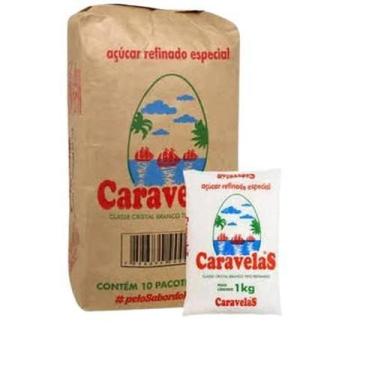 Imagem de Açucar Caravelas - 1Kg - 10 Unidades