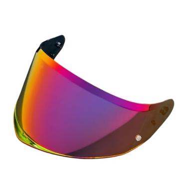 Imagem de ZQIYDYP Viseira de capacete FF808, proteção UV resistente a arranhões viseira à prova de vento compatível com FF808, Stream II (apenas uso Revo Rose Red-Day)