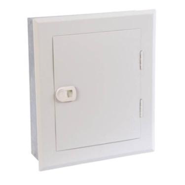 Imagem de Quadro De Sobrepor C/Barramento P/Disjuntores de 100A DIN Universal QDSTN-II Branco – Cemar | 16 Disjuntores QDSTN-II Cód. 904331N