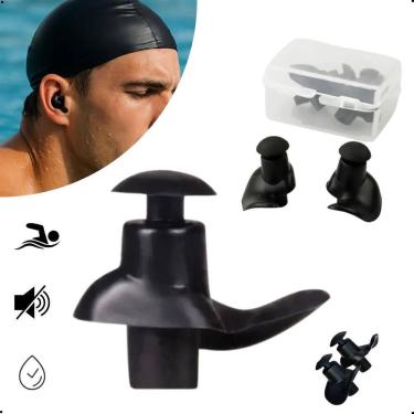Imagem de 2X Protetor Auricular Tampão Ouvido Natação Moldável Barulho