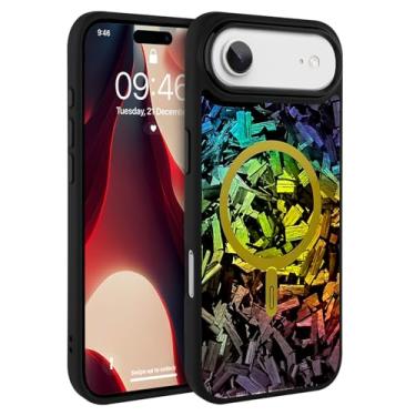 Imagem de AIGOMARA Capa de telefone magnética de fibra de carbono forjada para iPhone Air, compatível com Magsafe, capa protetora à prova de choque de policarbonato fino e brilhante em policarbonato macio