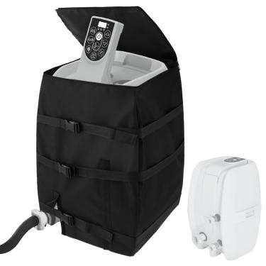 Imagem de Tampa da bomba do aquecedor da banheira de hidromassagem, tampa da bomba do aquecedor da banheira de hidromassagem com zíper reutilizável, tampa de bomba de hidromassagem inflável, tampa de bomba