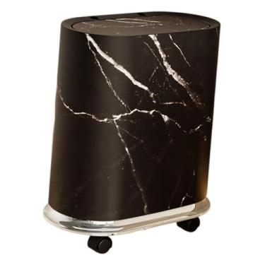 Imagem de Ｂｅｓｇａ Lixeira com Rodas Removíveis, Lixeira, Lixeira para Banheiro, Vaso Sanitário, Preto, Tamanho real