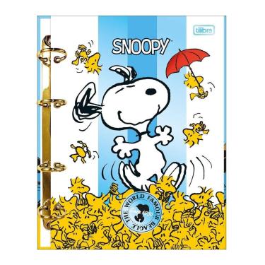Imagem de Fichário colegial 4 argolas Snoopy 351377 Tilibra