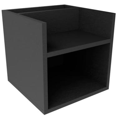 Imagem de Mesa De Cabeceira Nicho Divisória Quarto Mdf Resistente 15mm Preto