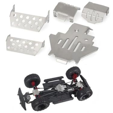 Imagem de 5PCS TRX4 Stainless Steel RC Skid Plate,RC Chassis Armor Protector Plate Protection for Traxxas TRX-4 82056-4 1/10 RC Crawler Car Upgrade Parts