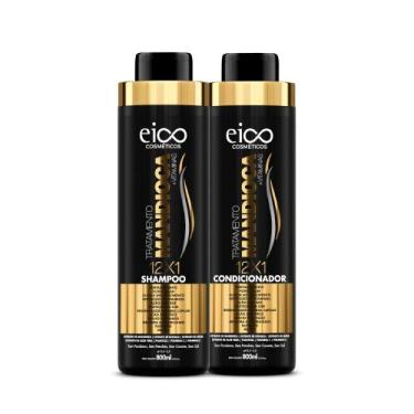 Imagem de Kit Shampoo + Condicionador Eico Tratamento Mandioca 800ml