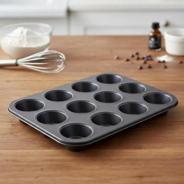 Imagem de Forma Assadeira Cupcake Pão de Queijo Muffin Empada Bolinhos Mini Tort