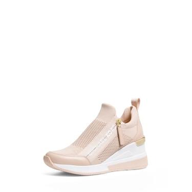 Imagem de Michael Kors Tênis feminino Willis Wedge Trainer, rosa macio, 42