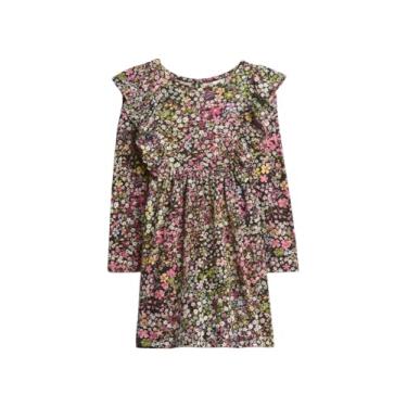 Imagem de GAP Vestido de malha de manga comprida para bebês meninas, Noite sem lua, 6-12 Meses