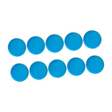 Imagem de oshhni 10 peças de almofadas de ponta de taco de sinuca, substituição de peça de reparo profissional, almofadas de virola portáteis, acessório de bilhar para, Céu Azul