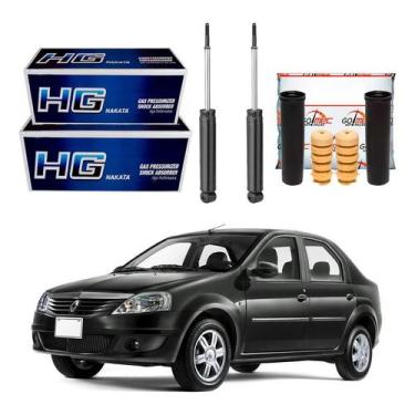 Imagem de Kit Amortecedor Traseiro Logan 1.0 1.6 2010 A 2013 - Nakata