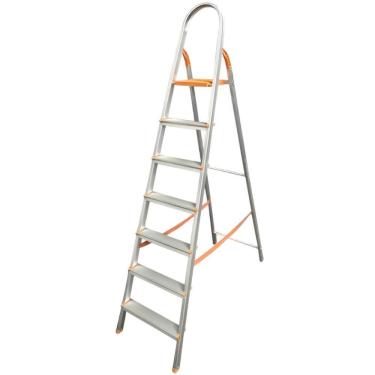 Imagem de Escada Doméstica De Alumínio Com Acessórios Em Polipropileno 7 Degraus Antiderrapantes - Eds007 - Agata