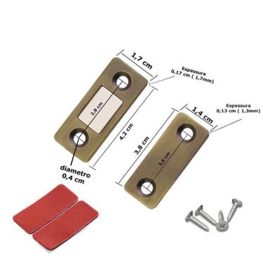 Imagem de Chapinha Magnética Imã Manter Porta Armário Gaveta Fechada