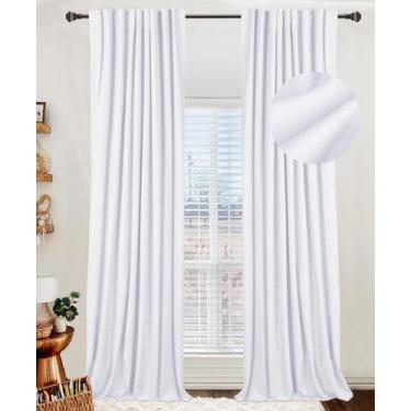 Imagem de Conjunto de cortinas 100% Blackout Shield Linen de 230 x 228 cm