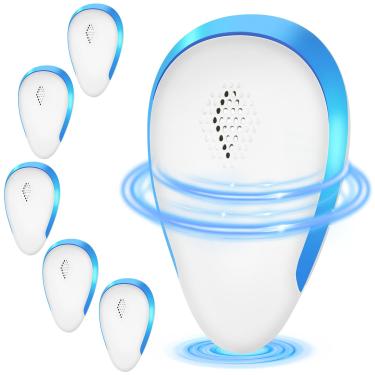 Imagem de Repelente de pragas ultrassônico para uso interno, repelente de mouse doméstico, dispositivos de dissuasão de morcegos para formigas, percevejos, mosquitos, moscas, aranhas, morcegos de esquilo