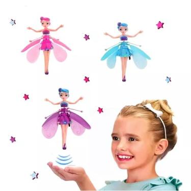 Imagem de Boneca Fada Madrinha Voadora – Brinquedo Mágico com Controle por Sensor | Mini Drone Infantil ‍