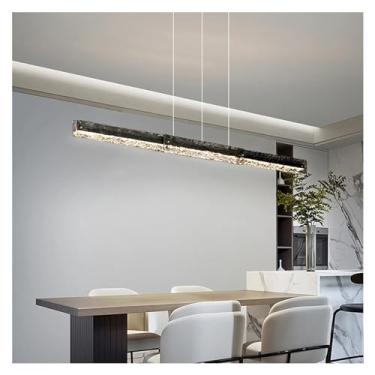 Imagem de Luminária pendente LED de cobre de luxo moderna compatível com sala de jantar, cozinha, mesa, bar, quarto, arte, lustre de teto de vidro preto, luz de teto de cristal moderna para sala de es