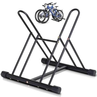 Imagem de Japard Suporte de piso de duas bicicletas, instantâneo, vertical, qualidade profissional, bicicletário, garagem para 2 bicicletas