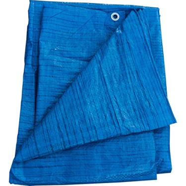 Imagem de Lona Encerado 5x4 Metros Polietileno Azul 100 Micras Ajax