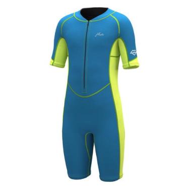 Imagem de Roupa de mergulho Hevto Kids Shorty de 2 mm de neoprene para natação d