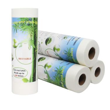 Imagem de Toalhas de papel de bambu Belinlen Replacement 4 rolos 80 folhas