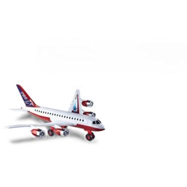 Imagem de Avião de Brinquedo Aerobus Concept, Metal, Infantil, Certificado INMETRO, para Crianças Acima de 3 Anos (Vermelho)