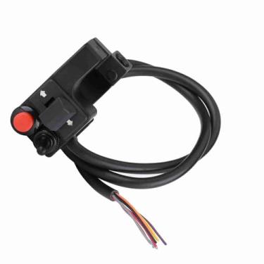 Imagem de Chiffonade Interruptor de pisca-pisca para motocicleta, fio espesso, interruptor de controle de guidão de motocicleta, à prova d'água, botão piscante para GS Offroad