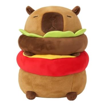 Imagem de Pelúcia Capivara Hambúrguer 40cm Lavável com Zíper