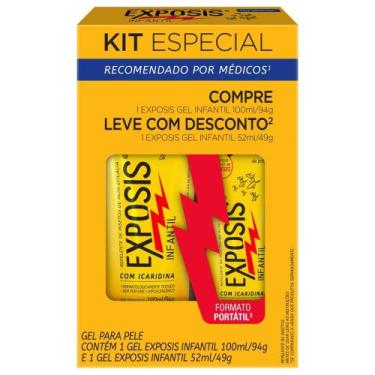 Imagem de Kit Repelente de Insetos Exposis 100ml + Repelente Infantil Gel sem Pe